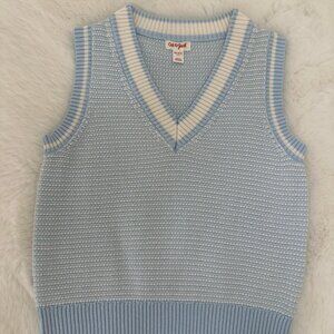 Cat & Jack Girls Light Blue Knit Sweater Vest